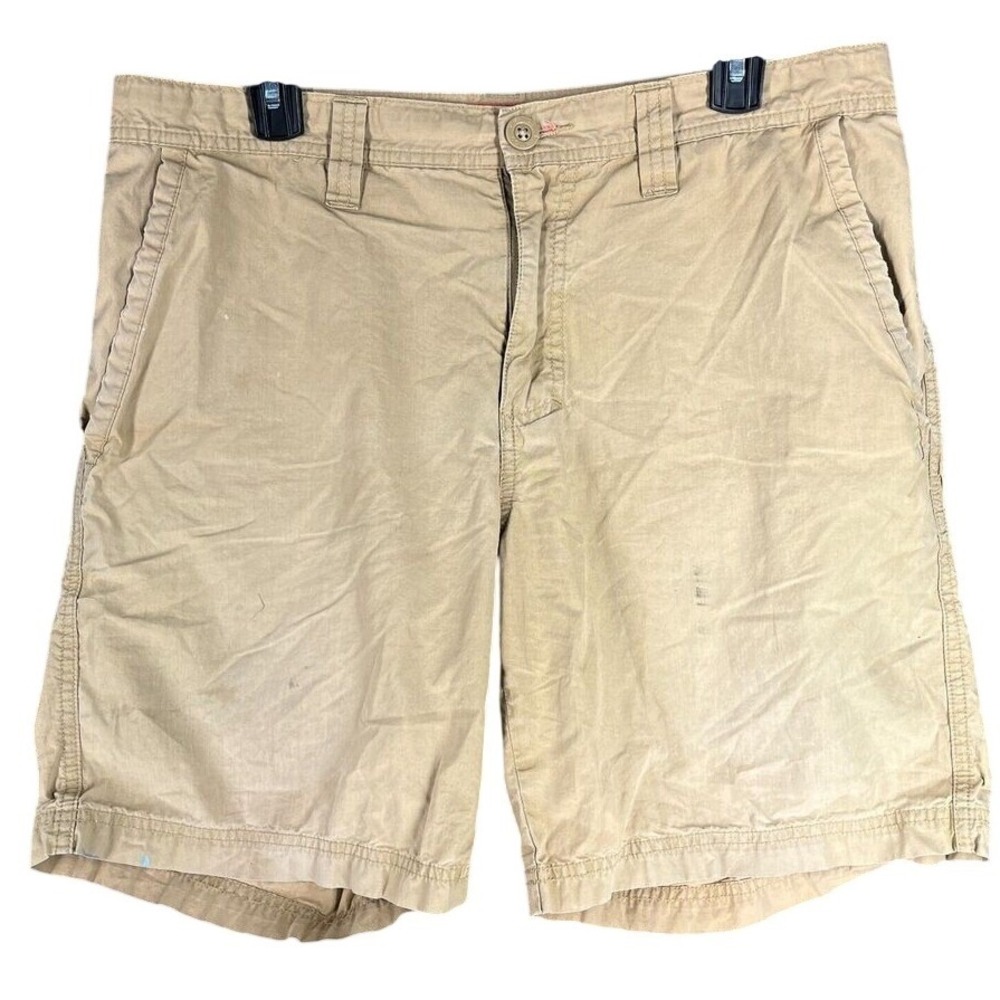 Columbia Shorts Mens 34 Beige Casual Hiking Camping Outdoor Fishing Bermuda 8"‎